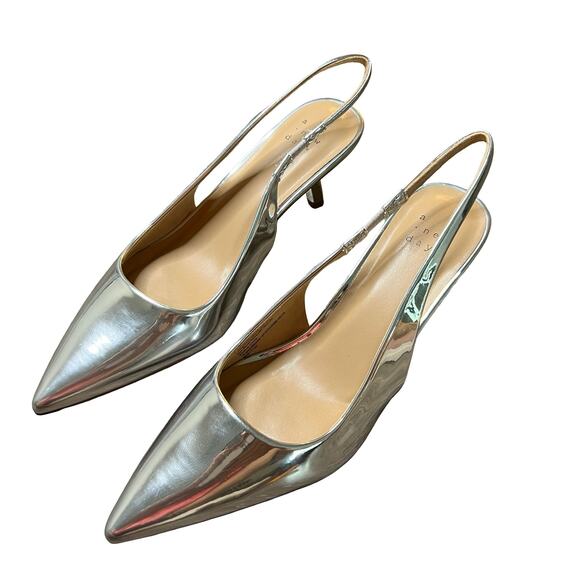 A NEW DAY Aubrey Slingback Heels Silver - Picture 4 of 5